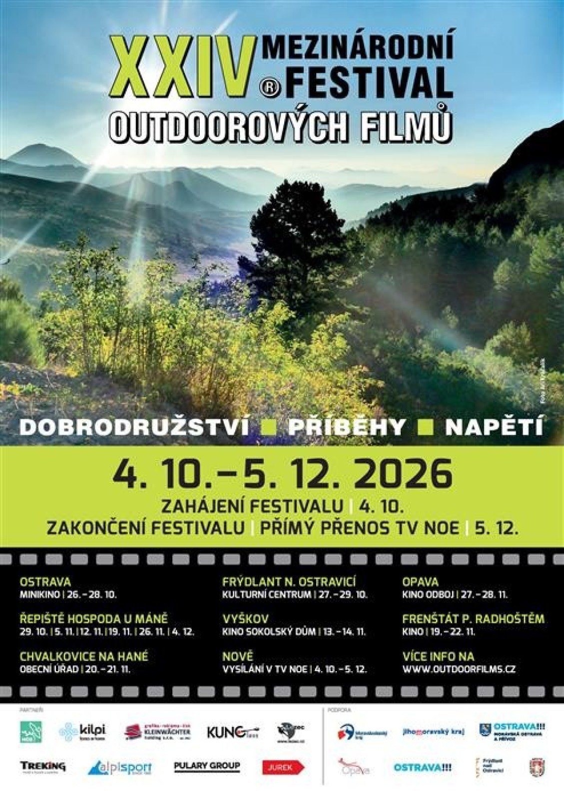 XXIV. MEZINÁRODNÍ FESTIVAL OUTDOOROVÝCH FILMŮ