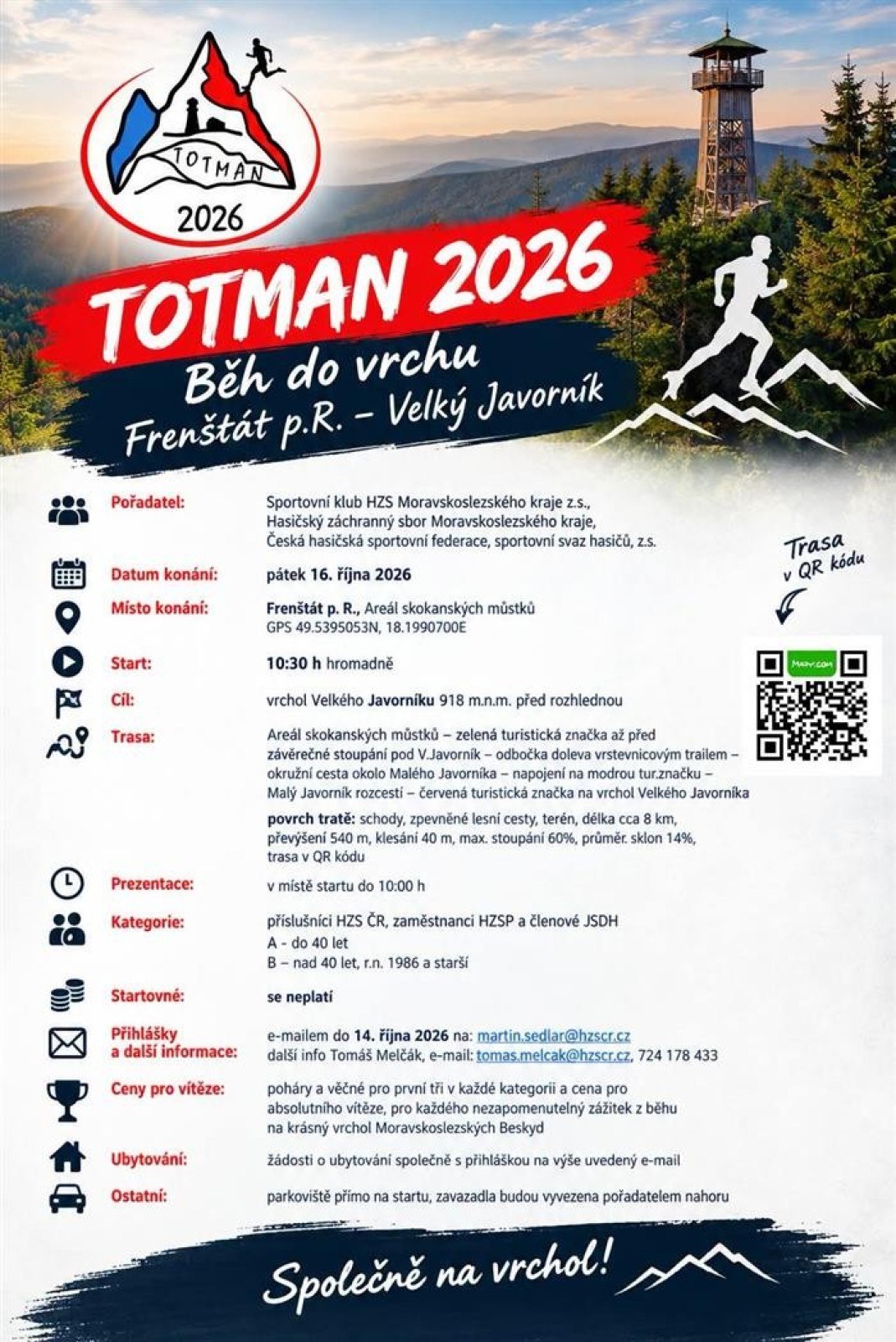 TOTMAM 2026 - Běh do vrchu Frenštát p.R. - Velký Javorník