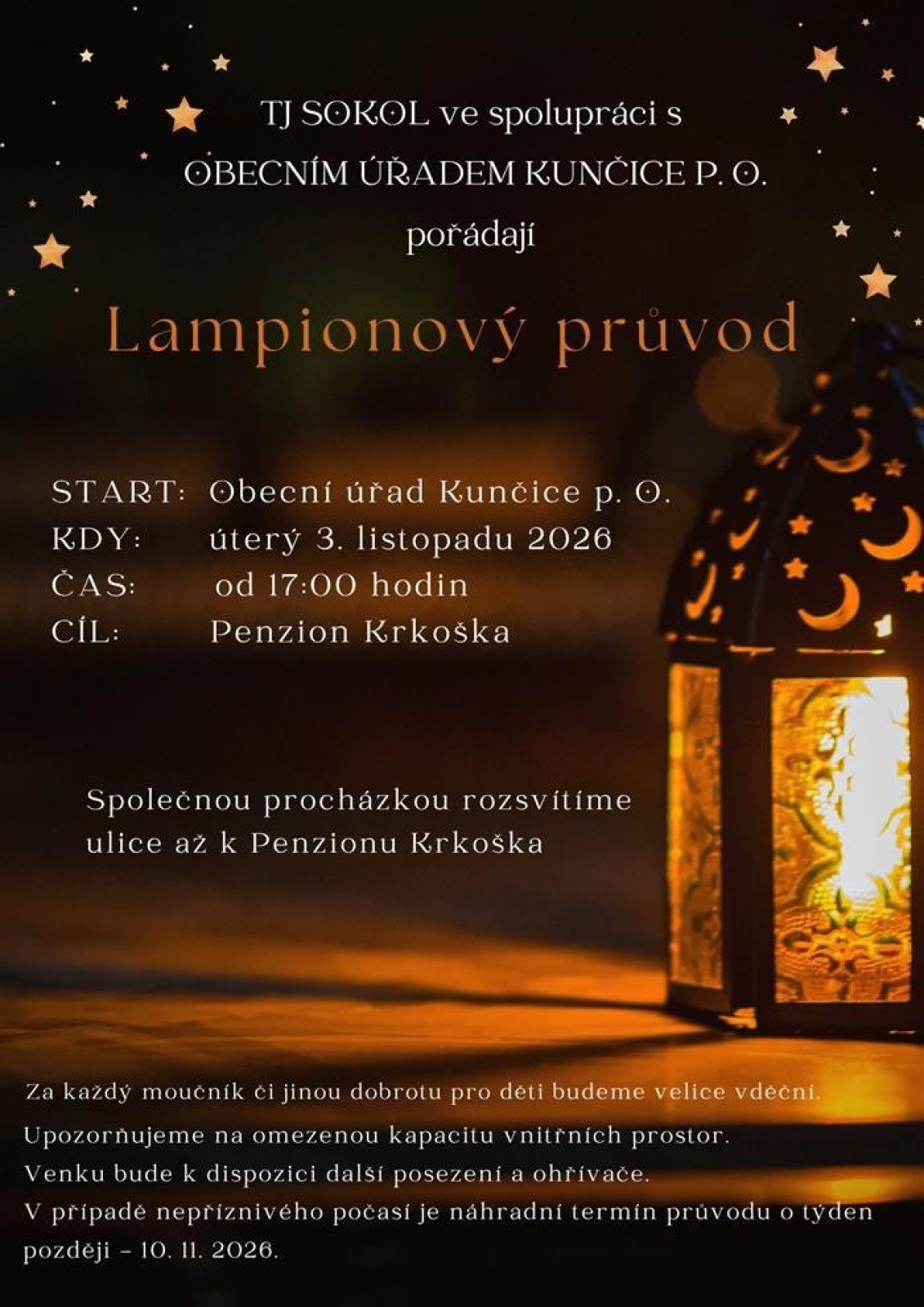 LAMPIONOVÝ PRŮVOD - Kunčice pod Ondřejníkem