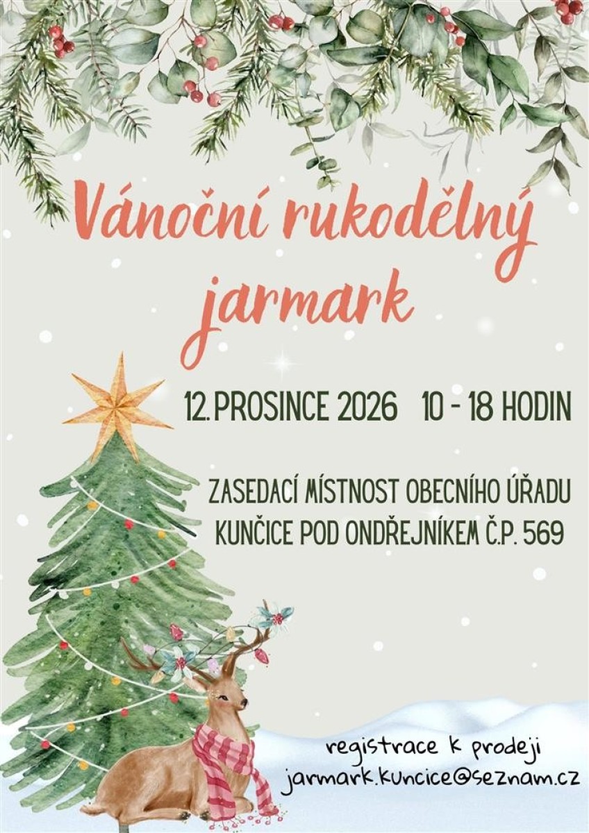 VÁNOČNÍ RUKODĚLNÝ JARMARK