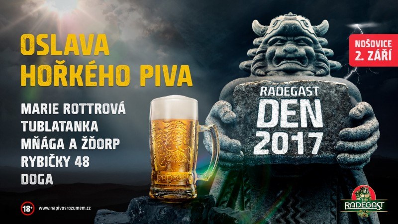 Oslava správně hořkého piva Radegast se blíží