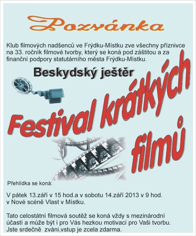 Beskydský ještěr 2013 – mezinárodní festival krátkých filmů