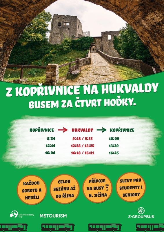 Z Kopřivnice na Hukvaldy za 15 minut