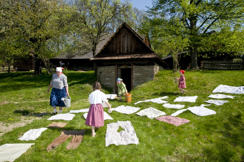 Jaro na dědině ve Valašském muzeu v přírodě