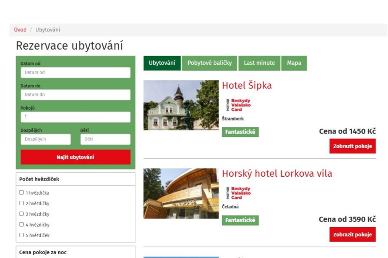 Turistům i hoteliérům v Beskydech pomáhá nový rezervační systém