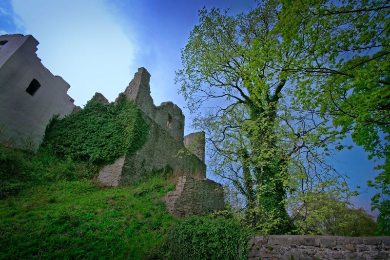 The ruins of Hukvaldy castle