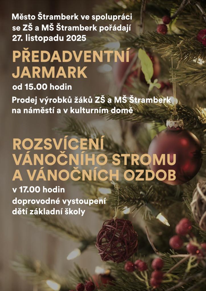 Štramberk - Rozsvícení vánočního stromu a předadventní jarmark